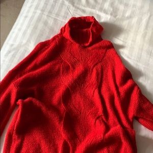 Oversized turtleneck sweater